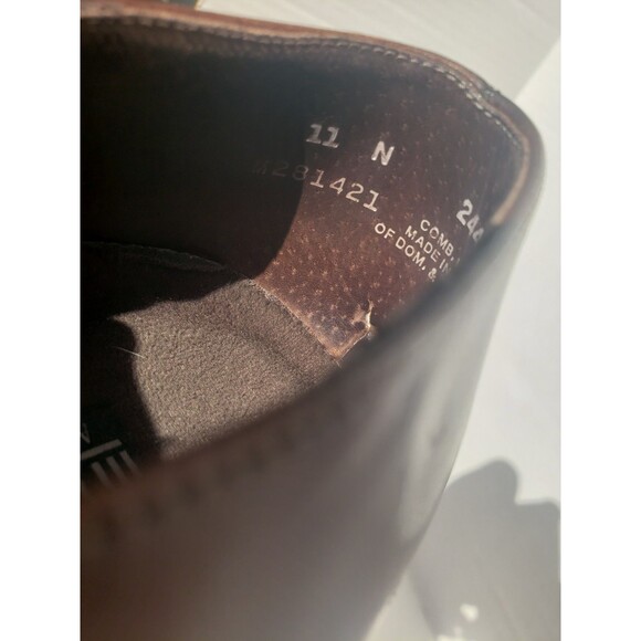 Munro "Revere" Chocolate Brown Leather Slip-On Pump #M281421 Women's 11 Narrow - Picture 8 of 16